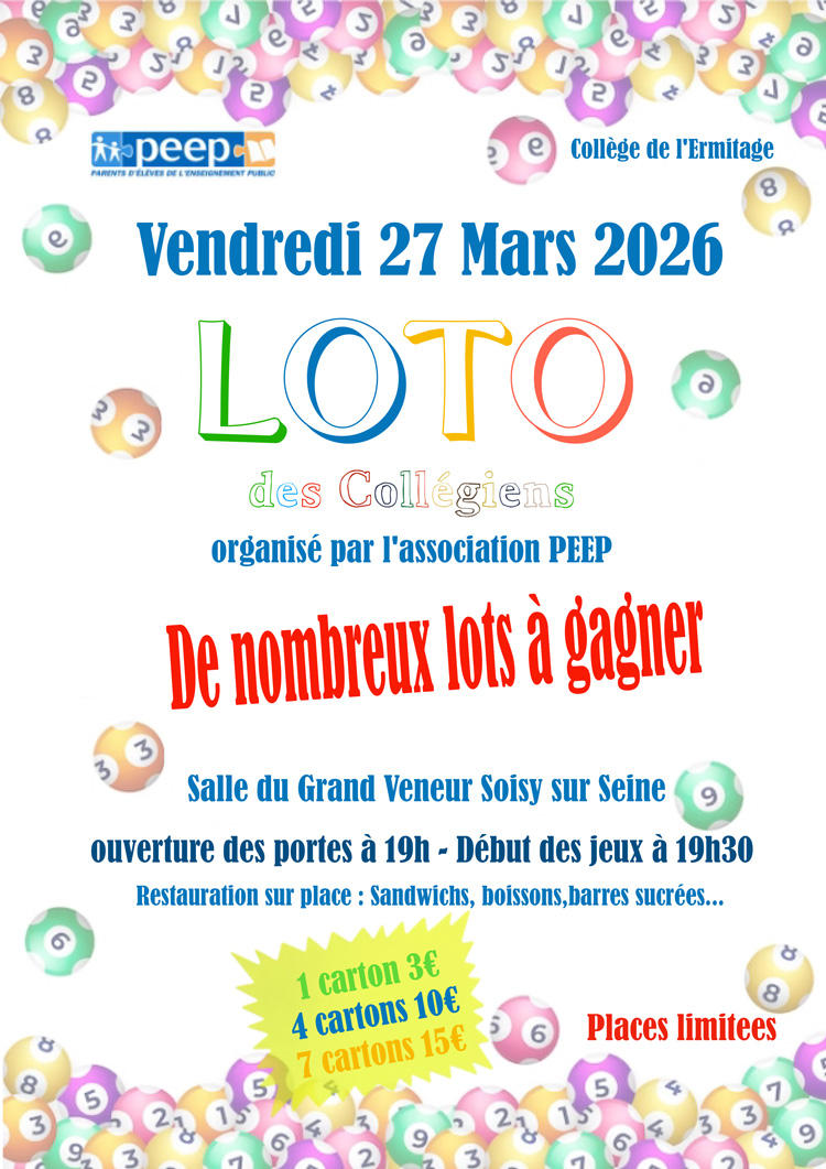 affiche loto 2026 PEEP